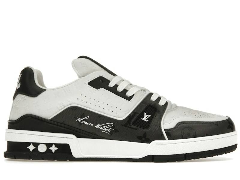 Louis Vuitton LV Trainer #54, Black White, reference photograph